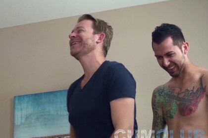 Cum Fucked! - Straight Guy Nails Gay Dude Hard &amp; Raw - Men Fucking Bareback