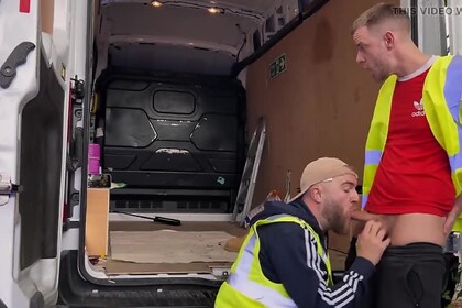 Scottish Tradie Fucking Another Guy In The Back Of His Work Van