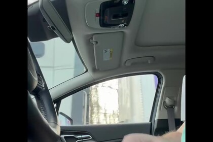 Showing truckers my soft cock