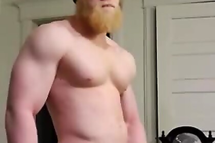 Ginger bodybuilder