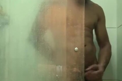 I took a nice shower and in the end I came like a horse. COMPLETE IN SHEER/RED