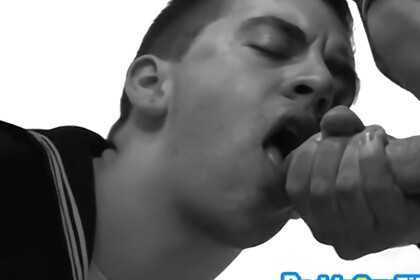 Uniformed Gay Anal Rides two Massive Dicks in Police Toilet